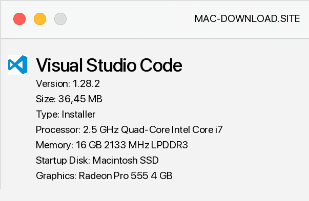 visual studio code for mac free download